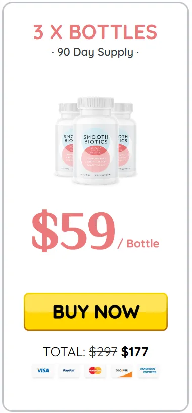 Smooth Biotics three bottle Pack